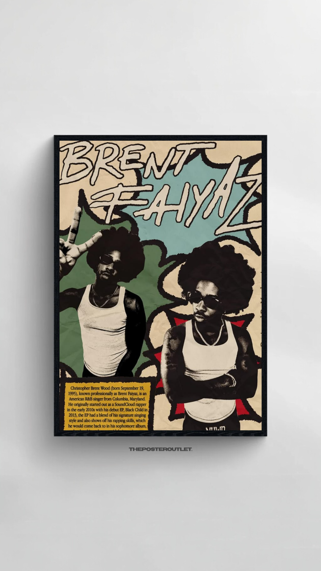 Brent Faiyaz Framed Poster