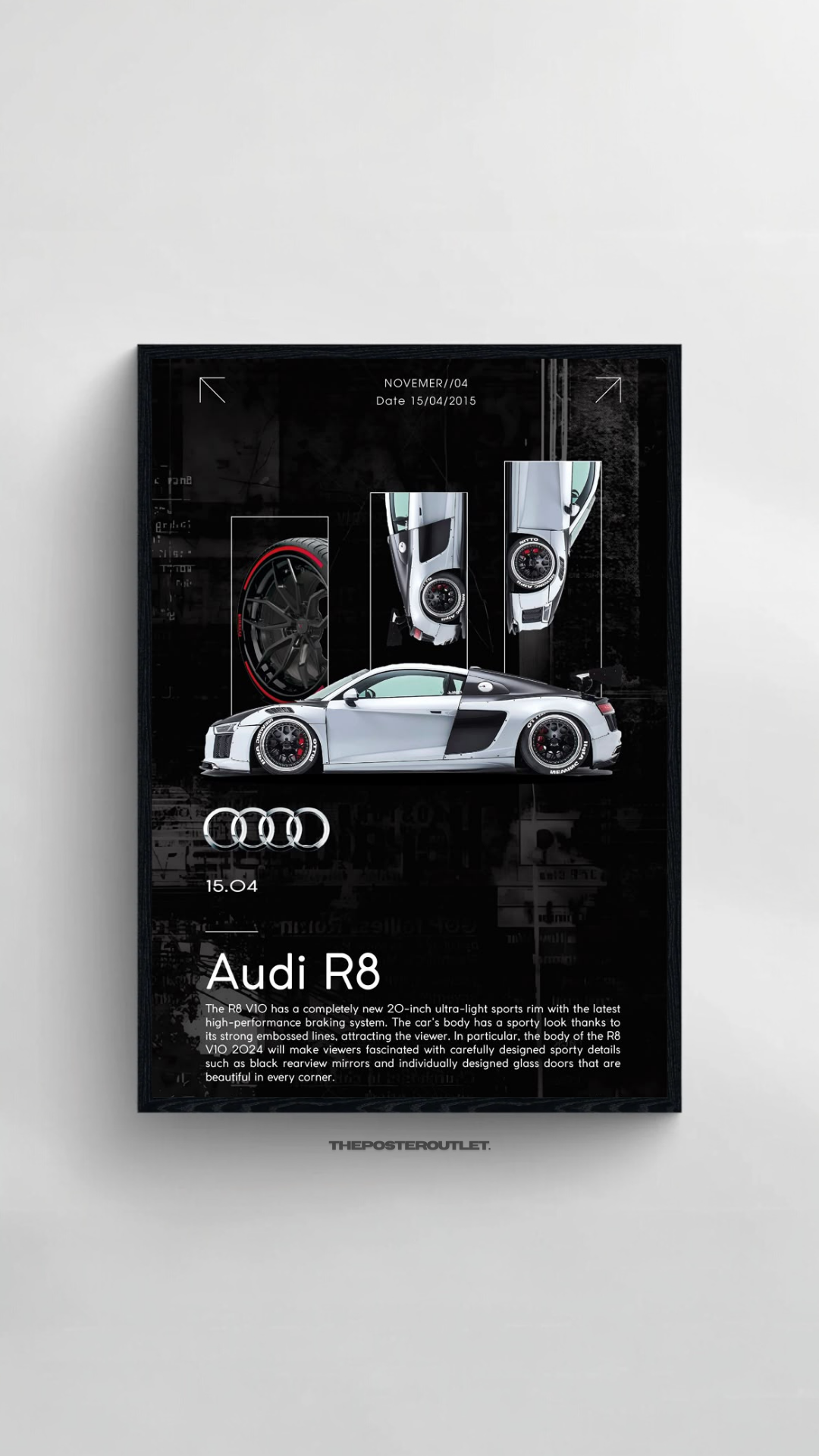 Audi R8 Framed Poster