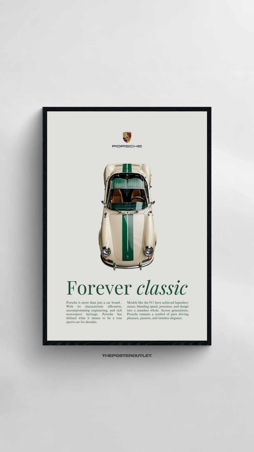Porsche Classic 911 Framed Poster