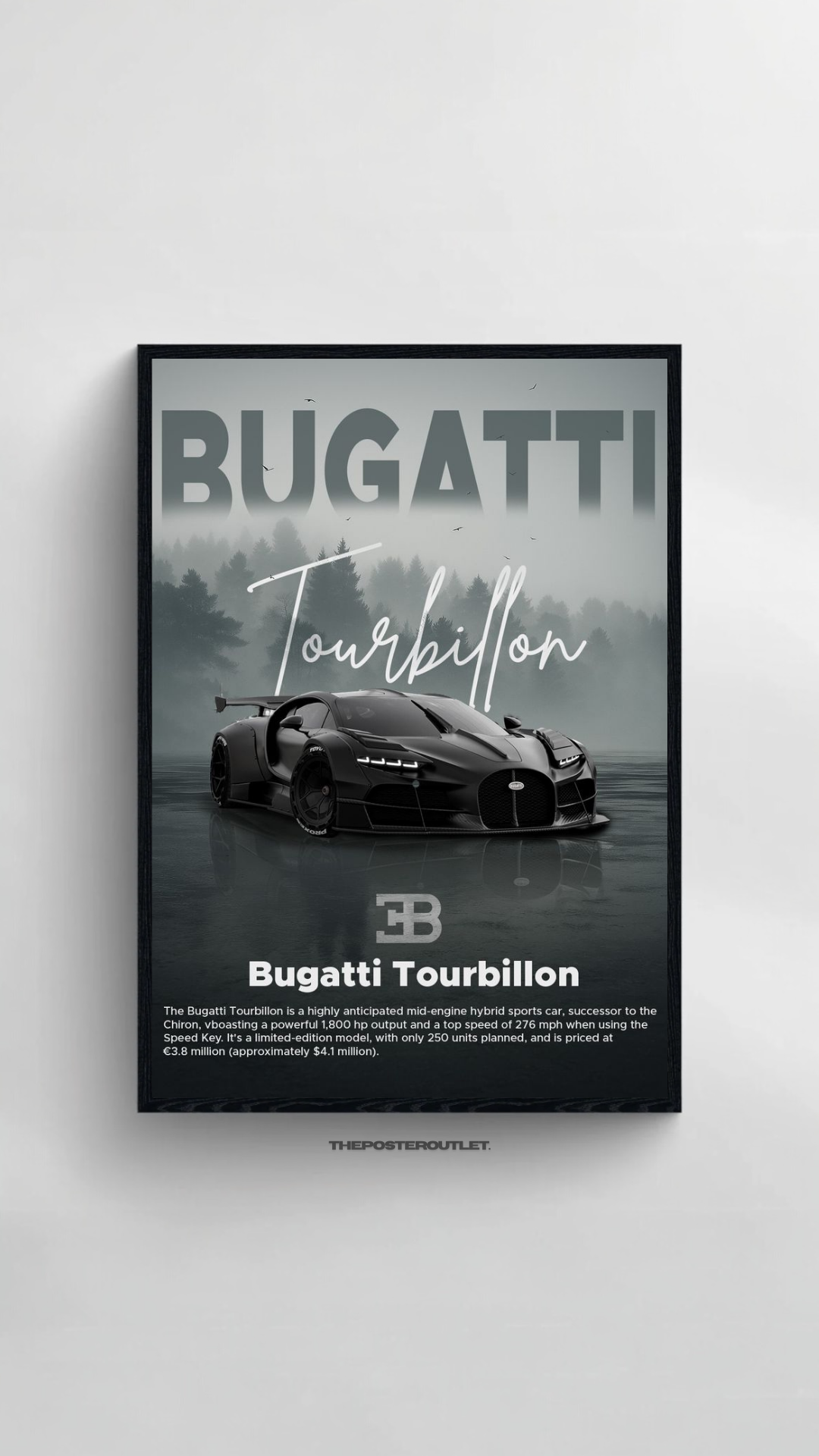 Bugatti Tourbillon Framed Poster