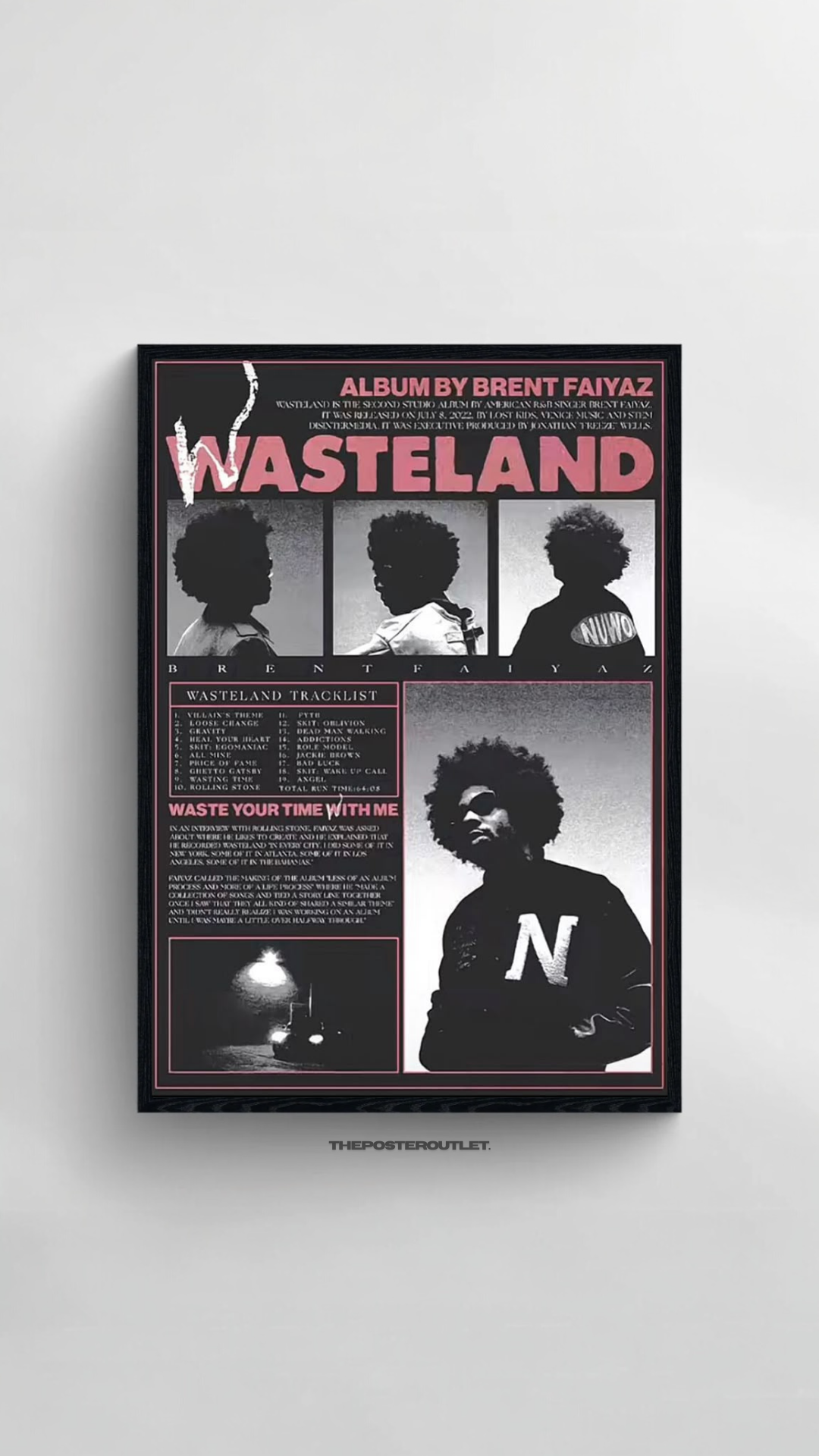 Brent Faiyaz Framed Poster