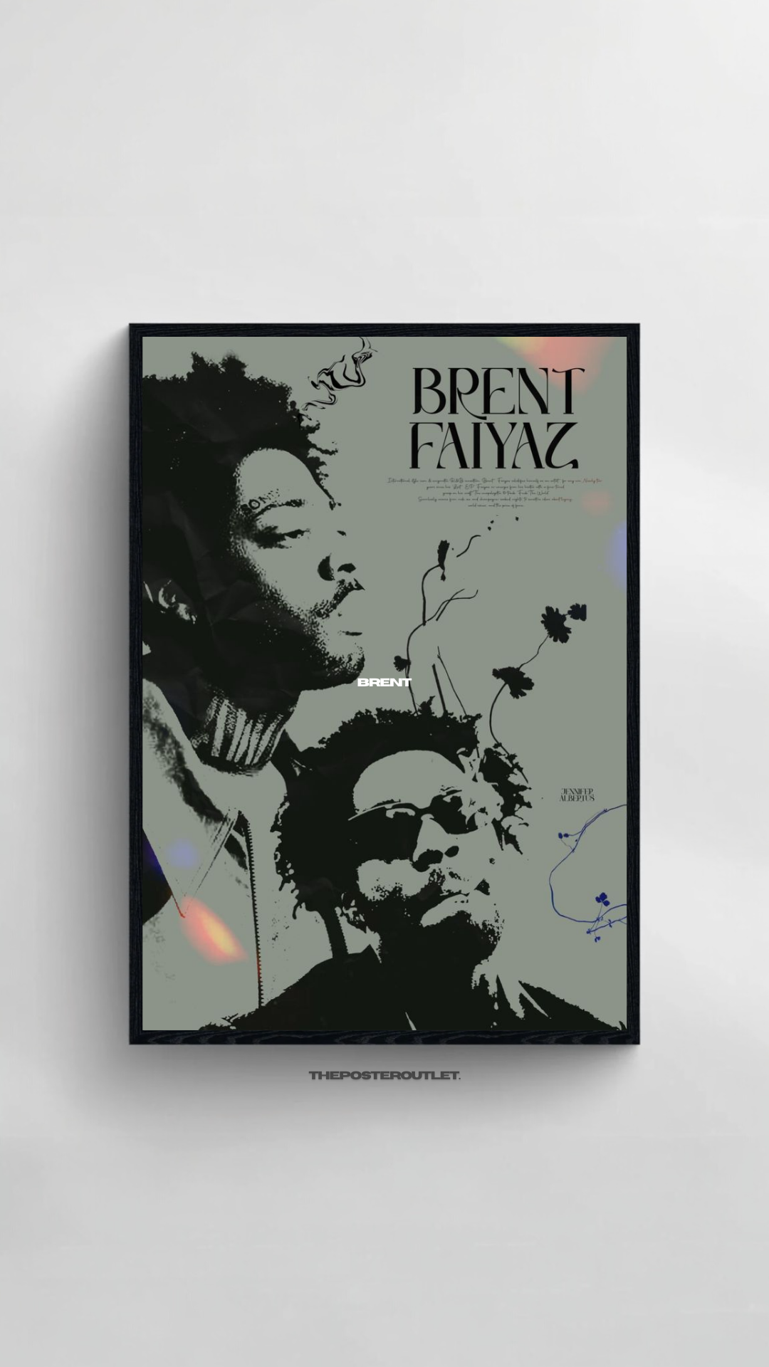 Brent Faiyaz Framed Poster
