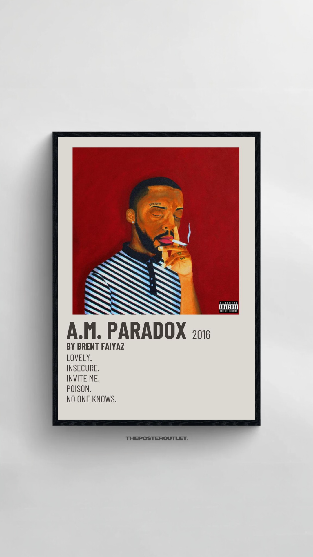 Brent Faiyaz Framed Poster