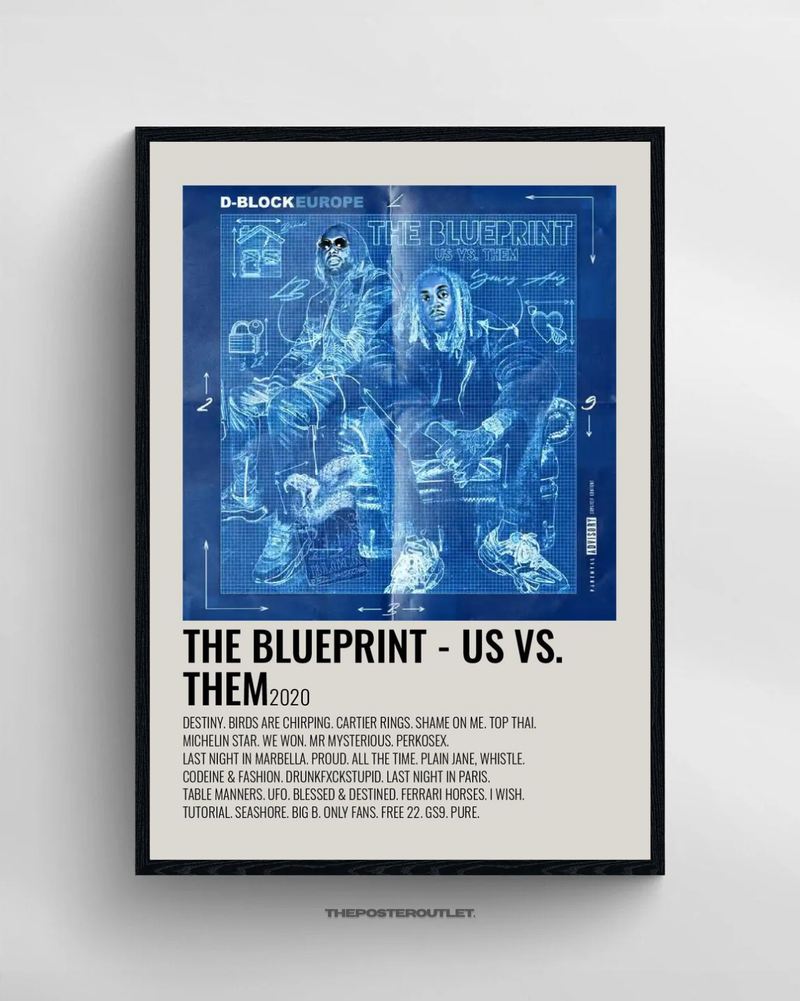 D Block Europe Framed Poster