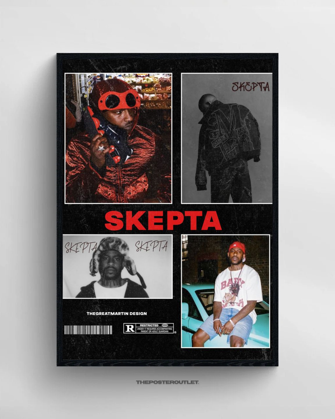 Skepta Framed Poster