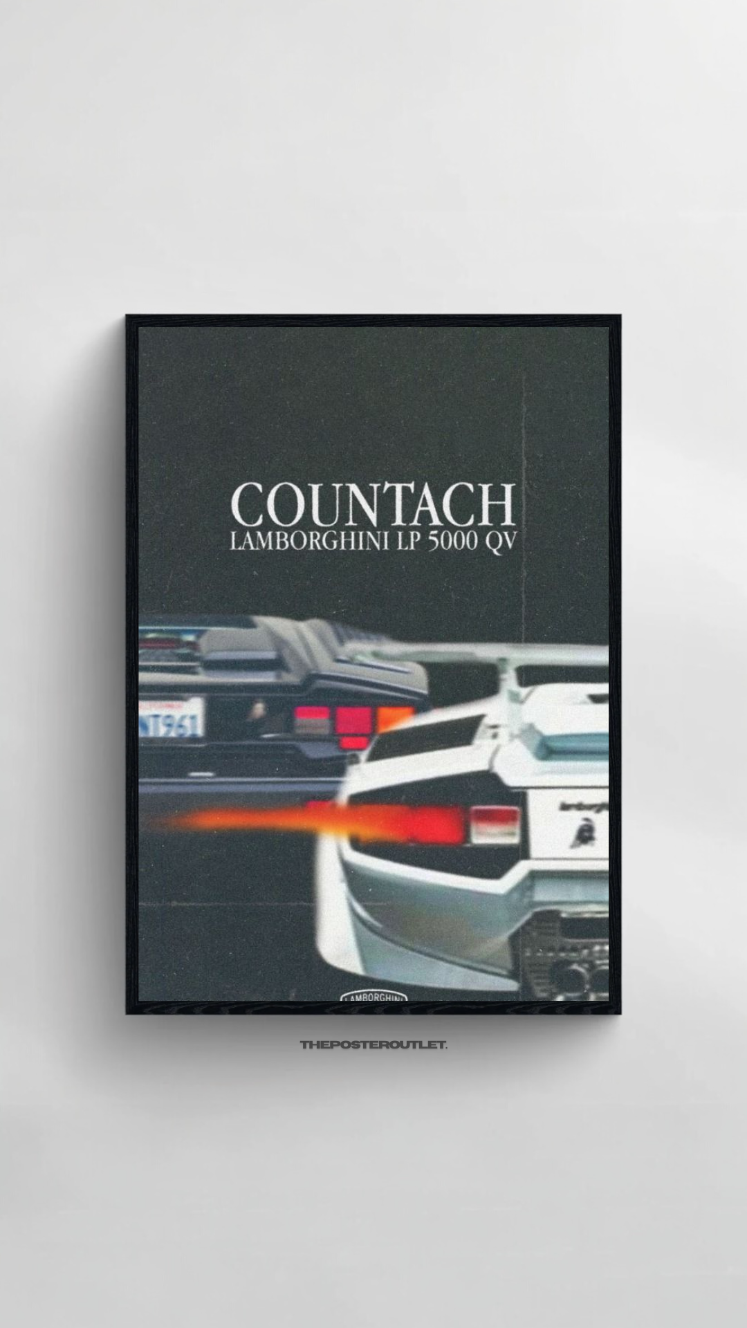 Lamborghini Countach Framed Poster