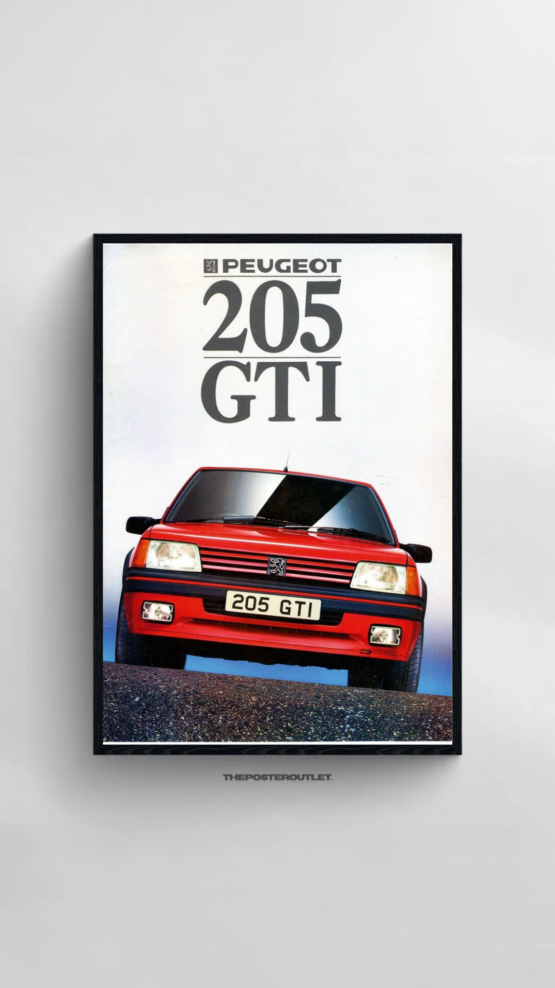 Peugot 205 Gti Framed Poster