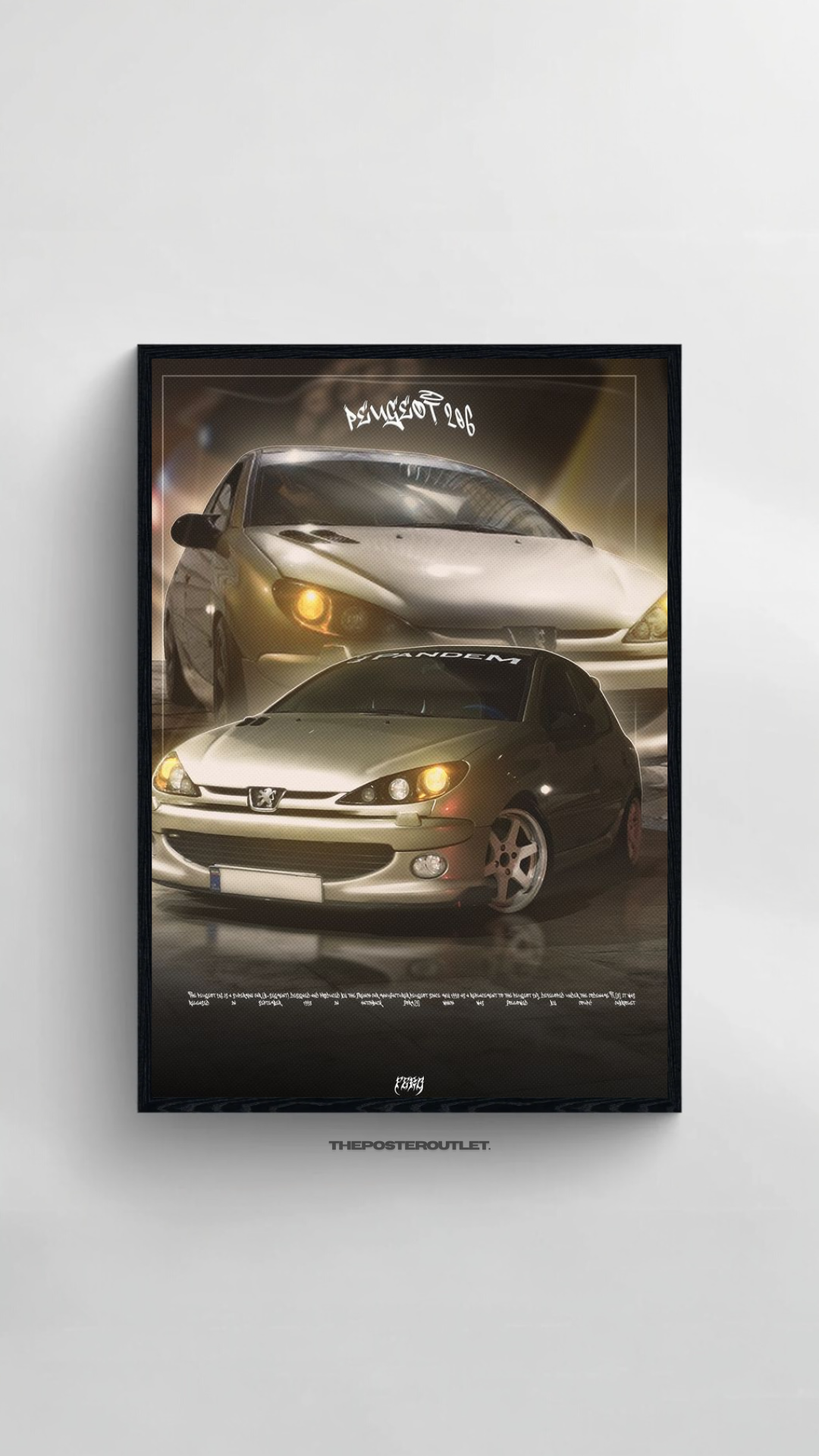 Peugot Framed Poster