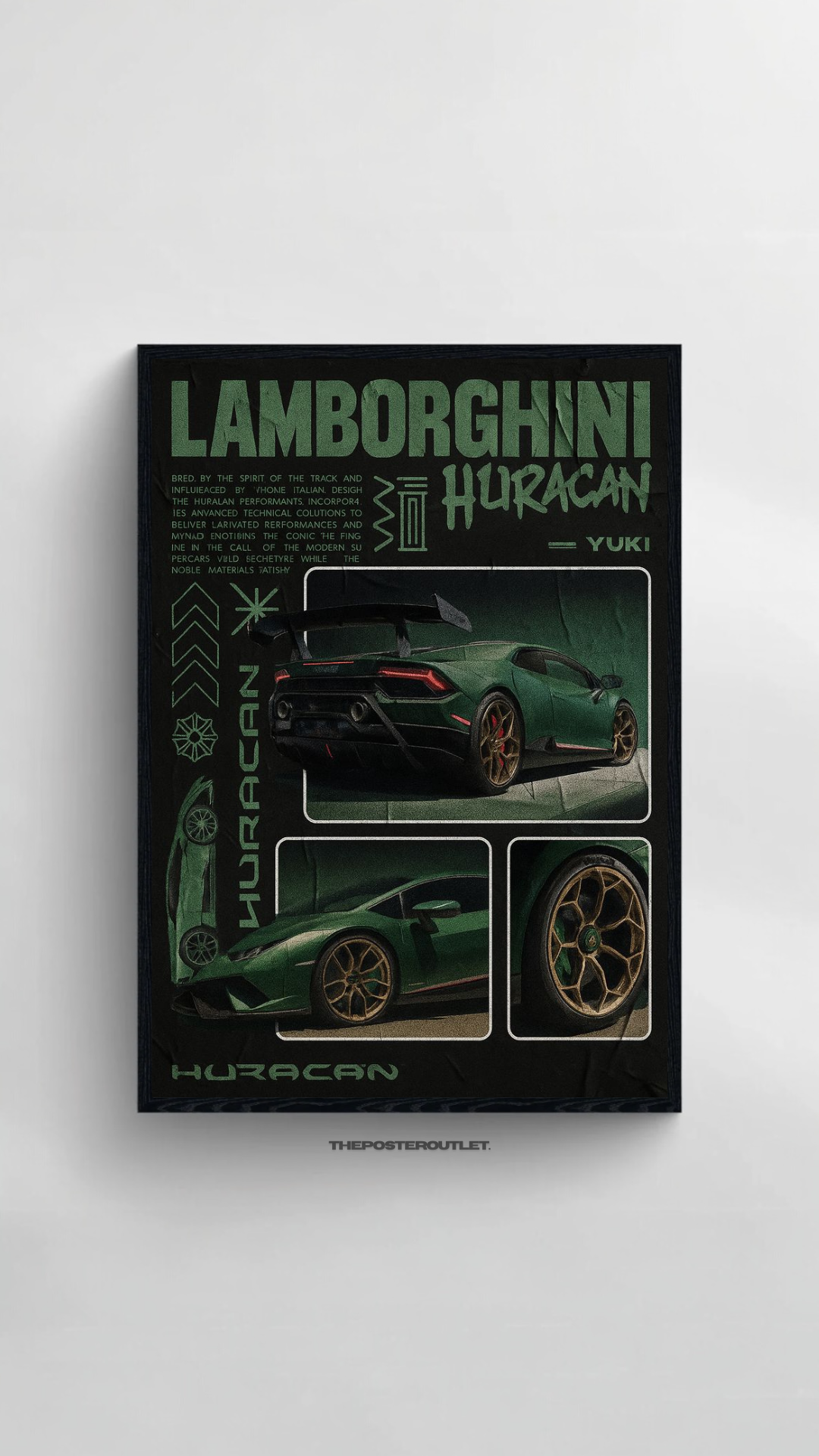 Lamborghini Huracan Framed Poster