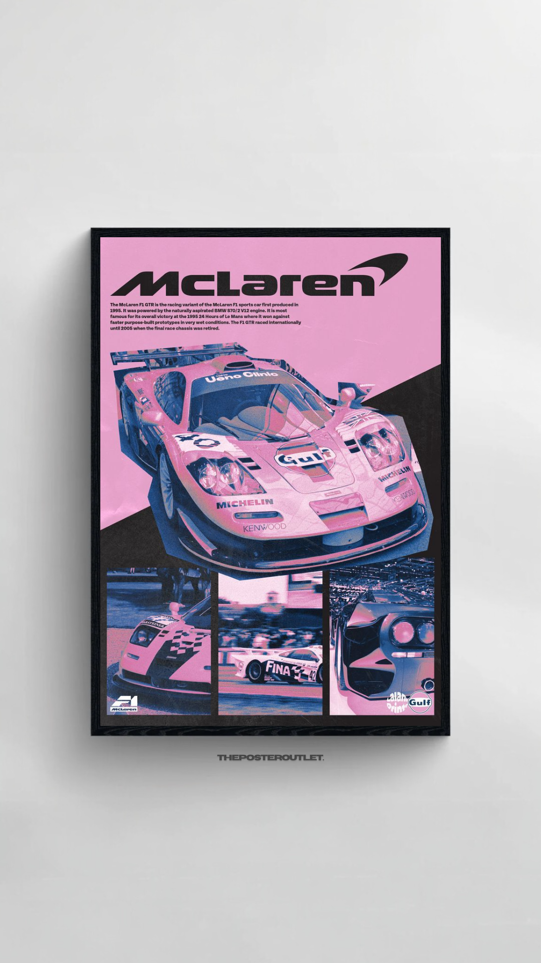 Mclaren F1 GTR Framed Poster
