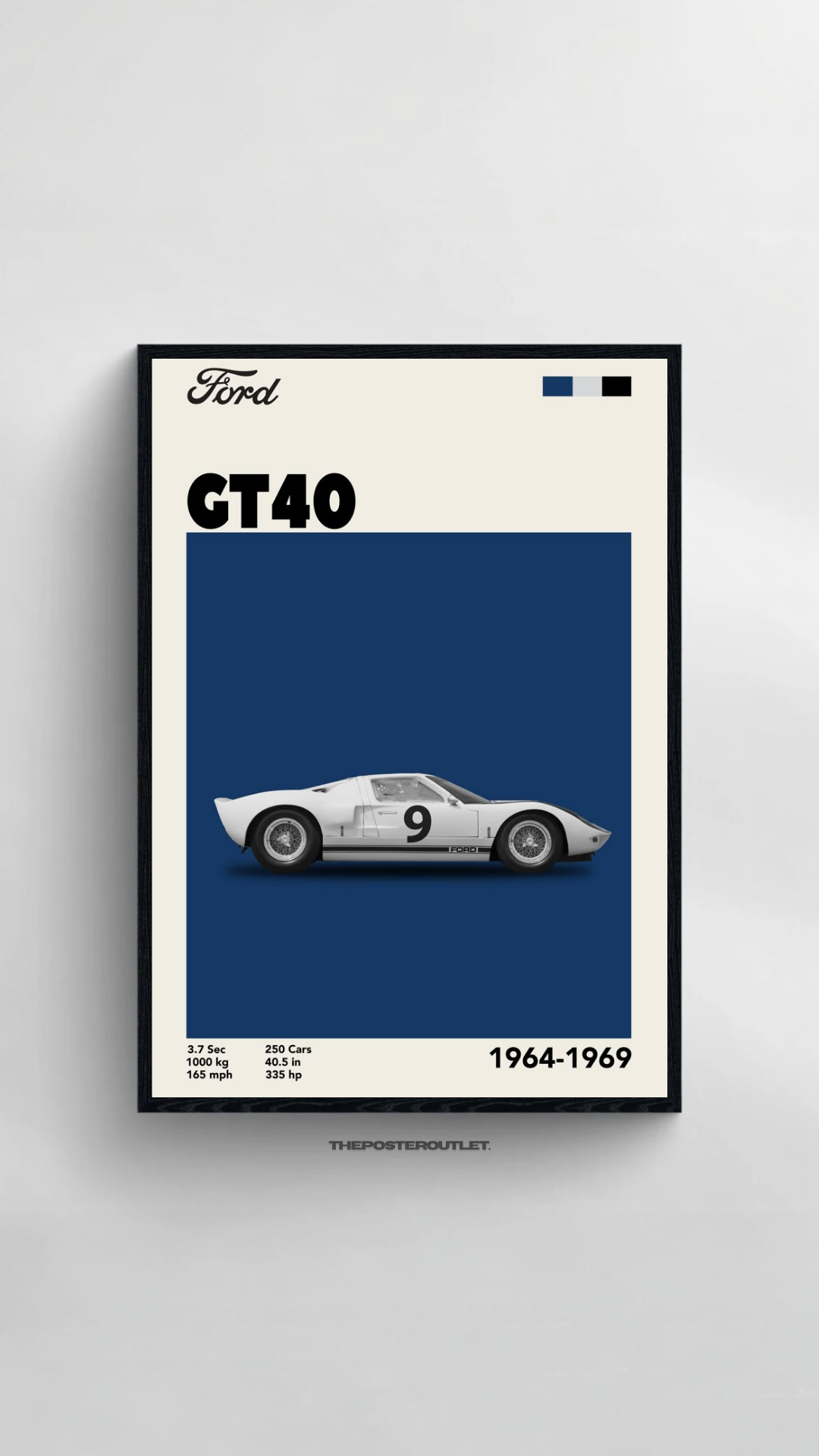 Ford GT40 Framed Poster